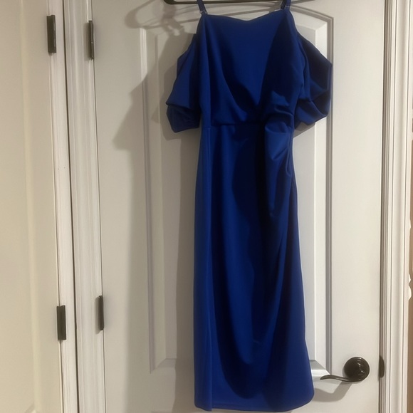 Women Off Shoulder Ruched Bodycon Vintage Cocktail Party Dress - Picture 5 of 5